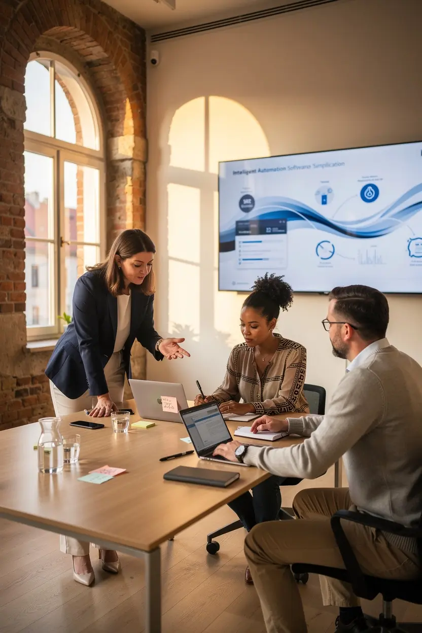 Automatizace pracovních toků v malých podnicích.