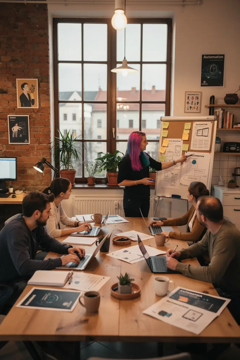 Modern office workspace